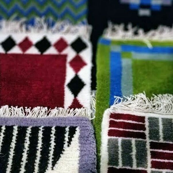 Small rugs woven by women of SHEN