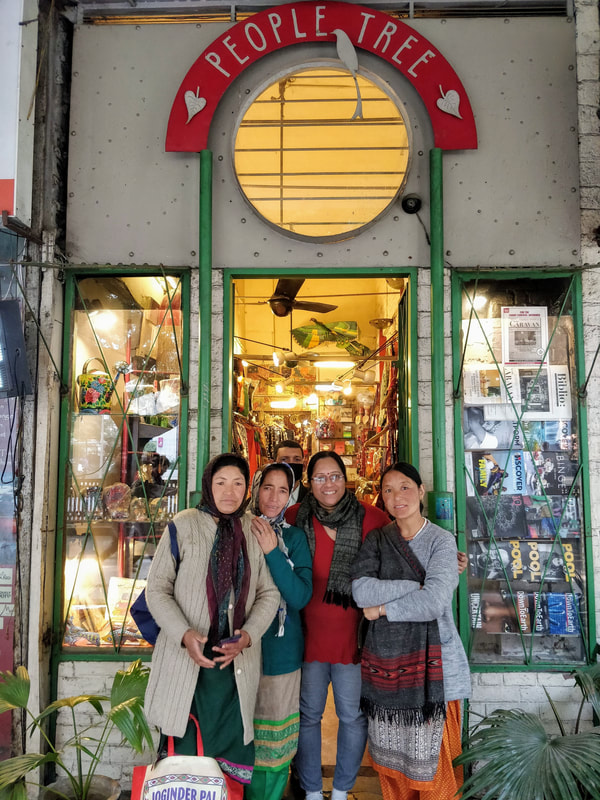 SHEN women visiting a shop in Delhi to hand-deliver their products