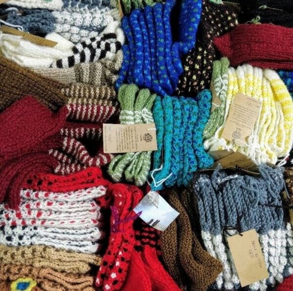 PictureColourful socks hand-knitted by the women of SHEN